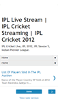 Mobile Screenshot of ipllivestream.blogspot.com