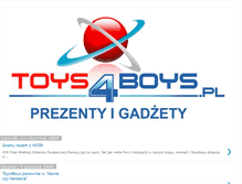 Tablet Screenshot of prezentytoys4boys.blogspot.com