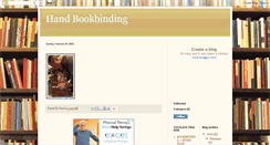 Desktop Screenshot of hand-book-binding.blogspot.com