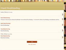 Tablet Screenshot of hand-book-binding.blogspot.com