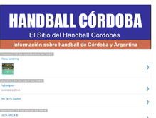 Tablet Screenshot of handbolcba.blogspot.com