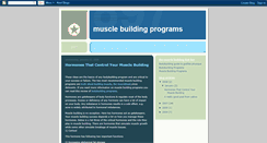 Desktop Screenshot of best-muscle-building-programs.blogspot.com