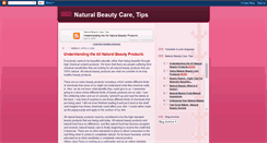 Desktop Screenshot of naturalbeautycare-tips.blogspot.com