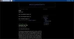 Desktop Screenshot of musikandkowts.blogspot.com