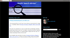 Desktop Screenshot of healthsearchadvisor.blogspot.com