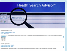 Tablet Screenshot of healthsearchadvisor.blogspot.com