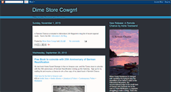 Desktop Screenshot of dime-store-cowgrrl.blogspot.com
