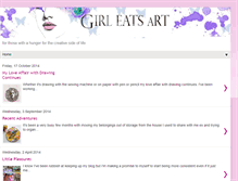 Tablet Screenshot of girleatsart.blogspot.com