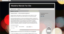 Desktop Screenshot of madalinamanole.blogspot.com