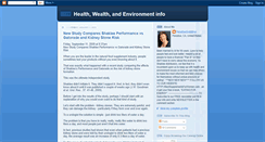 Desktop Screenshot of healthwealthandenvironmentinfo.blogspot.com