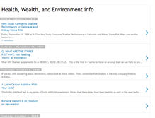 Tablet Screenshot of healthwealthandenvironmentinfo.blogspot.com