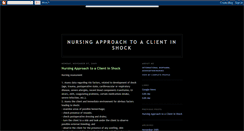 Desktop Screenshot of nursingapproachtoshock.blogspot.com