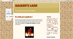 Desktop Screenshot of hackersl4nd.blogspot.com
