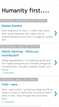 Mobile Screenshot of humanismfirst.blogspot.com