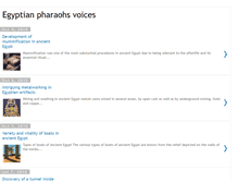 Tablet Screenshot of egyptianpharaohs-voices.blogspot.com