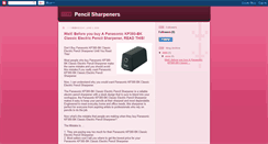 Desktop Screenshot of electricpencilsharpeners.blogspot.com