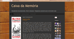 Desktop Screenshot of caixadamemoria.blogspot.com