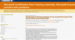 Desktop Screenshot of microsoft-certification-exams.blogspot.com