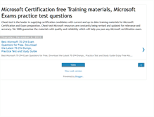 Tablet Screenshot of microsoft-certification-exams.blogspot.com