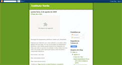 Desktop Screenshot of institutoverde.blogspot.com