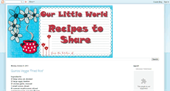 Desktop Screenshot of olwrecipestoshare.blogspot.com