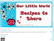 Tablet Screenshot of olwrecipestoshare.blogspot.com