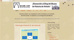 Desktop Screenshot of museodehistoriadearevalo.blogspot.com