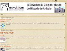 Tablet Screenshot of museodehistoriadearevalo.blogspot.com