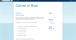 Desktop Screenshot of carverorbust.blogspot.com