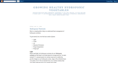 Desktop Screenshot of growinghealthyhydroponicvegetables.blogspot.com