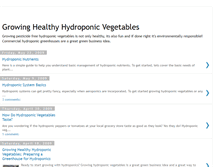 Tablet Screenshot of growinghealthyhydroponicvegetables.blogspot.com