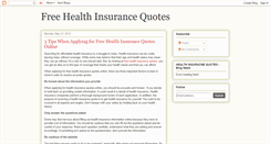 Desktop Screenshot of comparefreehealthinsurancequotes.blogspot.com