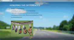 Desktop Screenshot of honoringthedifferences.blogspot.com