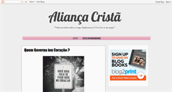 Desktop Screenshot of blogaliancacrista.blogspot.com