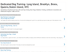 Tablet Screenshot of dedicateddogtraining.blogspot.com