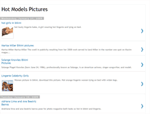 Tablet Screenshot of hot-models-pictures.blogspot.com