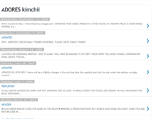 Tablet Screenshot of kimchii-adores.blogspot.com