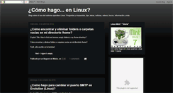 Desktop Screenshot of comohagoenlinux.blogspot.com