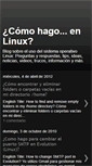 Mobile Screenshot of comohagoenlinux.blogspot.com