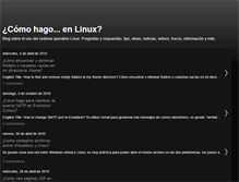 Tablet Screenshot of comohagoenlinux.blogspot.com