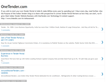 Tablet Screenshot of onetenderpartners.blogspot.com