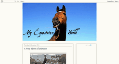 Desktop Screenshot of myequestrianworld.blogspot.com
