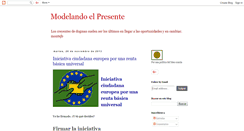 Desktop Screenshot of modelandoelpresente.blogspot.com