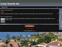 Tablet Screenshot of costatenerifesur.blogspot.com