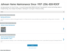 Tablet Screenshot of johnsonhomemaintenance.blogspot.com