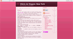 Desktop Screenshot of diariodeviagemnewyork.blogspot.com