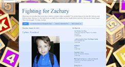 Desktop Screenshot of fightingforzachary.blogspot.com