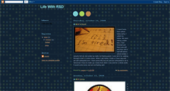 Desktop Screenshot of lifewithrsd-crps.blogspot.com