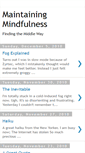 Mobile Screenshot of maintainingmindfulness.blogspot.com
