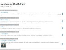 Tablet Screenshot of maintainingmindfulness.blogspot.com